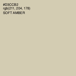 #D3CCB2 - Soft Amber Color Image